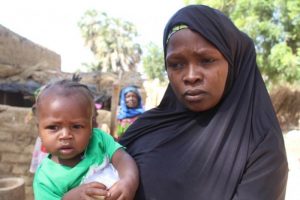 Nigerian villager fleed to Niger