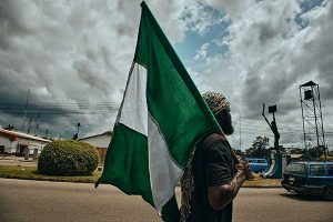 Nigeria national anthem flag