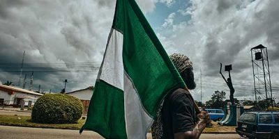 Nigeria national anthem flag